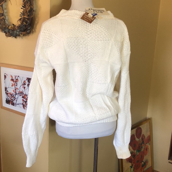 Vtg 80’s PRIVATE CLUB Size L / XL USA Made Multi-Knit Monochrome 100% Cotton NEW - Picture 6 of 16